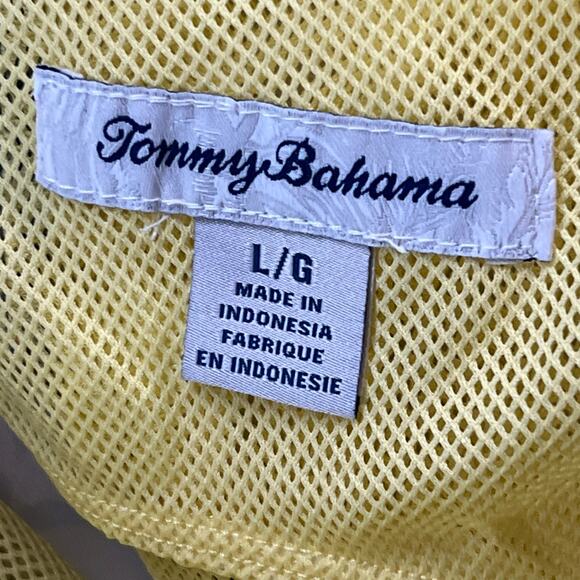 Tommy Bahama Baja Hacienda Swim Trunks Mens L Blue Orange Floral Print UPF 30 - Picture 13 of 16